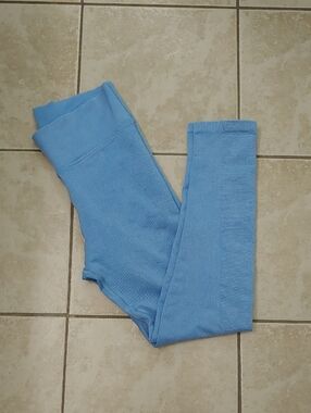 Offline By Aerie Blue High Waisted Ribbed Leggings Women's Size M